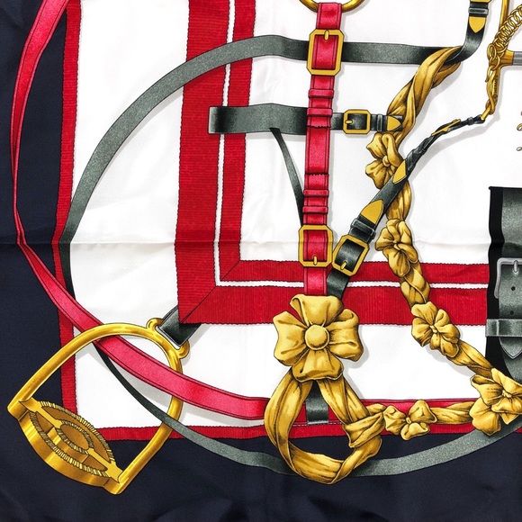 AUTHENTIC Hermes "GRAND MANEGE" Silk Scarf - Picture 4 of 8